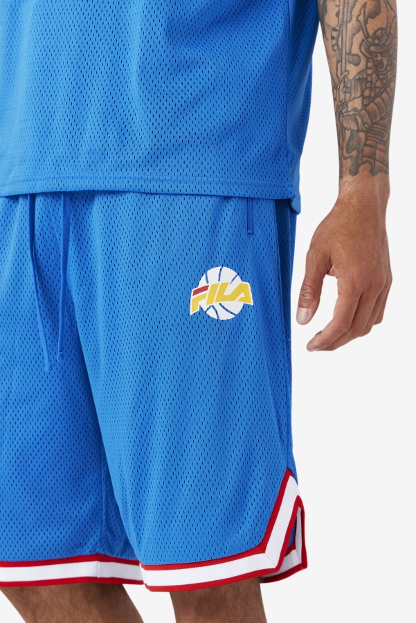 Ovi Basketball Short Blue/White/Red/Gold Fila