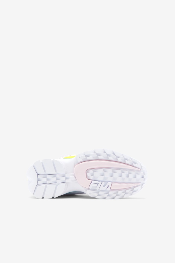 Fila Little Kids' Disruptor 2 Premium White/Yellow/Blue