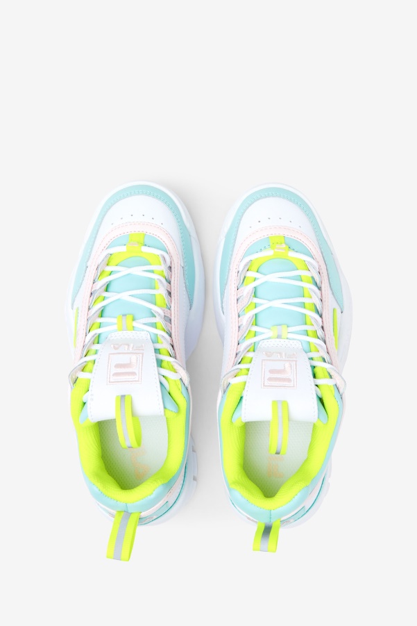 Fila Little Kids' Disruptor 2 Premium White/Yellow/Blue