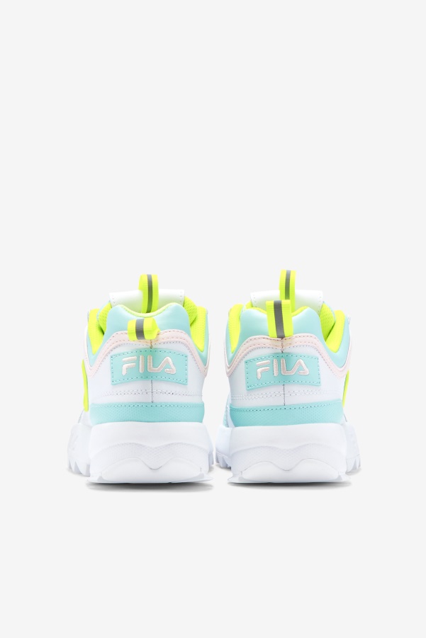 Fila Little Kids' Disruptor 2 Premium White/Yellow/Blue