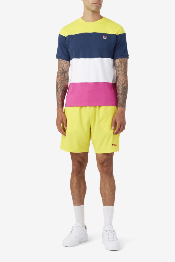 Fila Yellow/Navy/Cherry Tomato Ravini Short