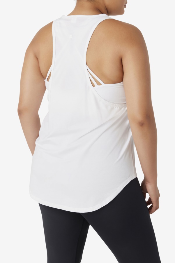 Fi-Lux Long Tank Top White Fila