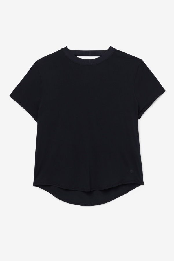 Fila Fi-Lux Black Short Sleeve Top