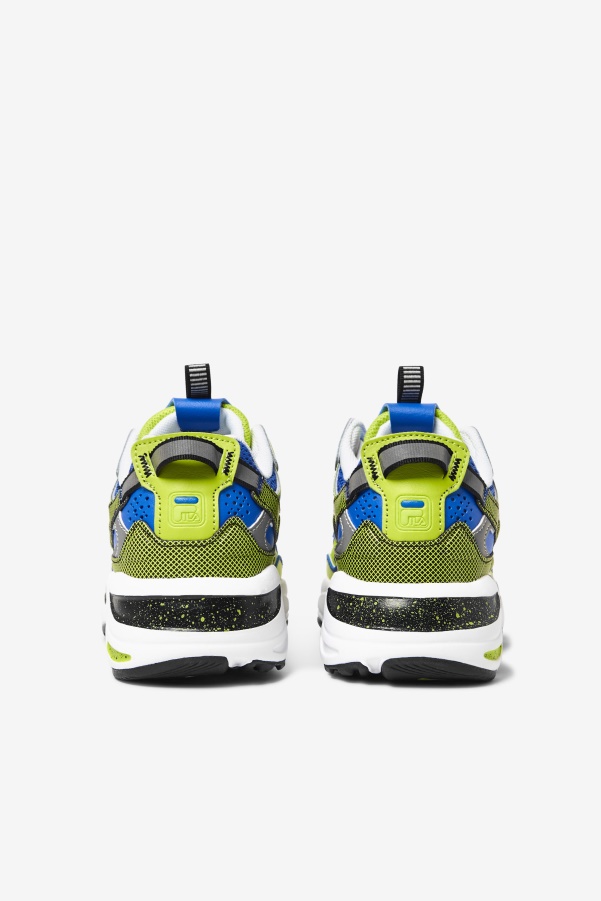 White/Black/Lime Punch Fila Little Kids' Ray Tracer Apex