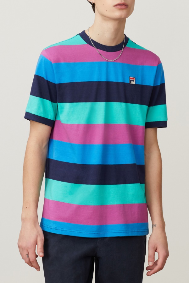 jabez tee Navy/Parasailing/Freesia Fila