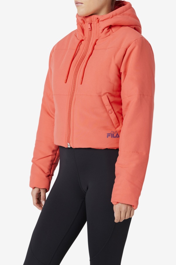 Cayenne/Pickled Beet Fila Eden Puffer Jacket