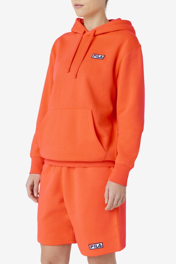 Fiery Coral Fila Algot Hoodie