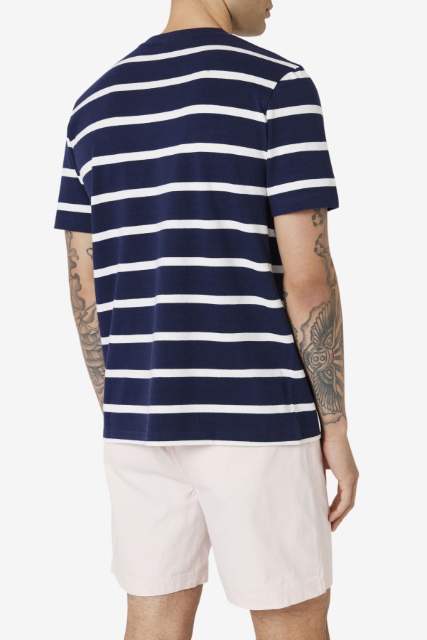 Navy/Marshmallow Deny Crew Fila