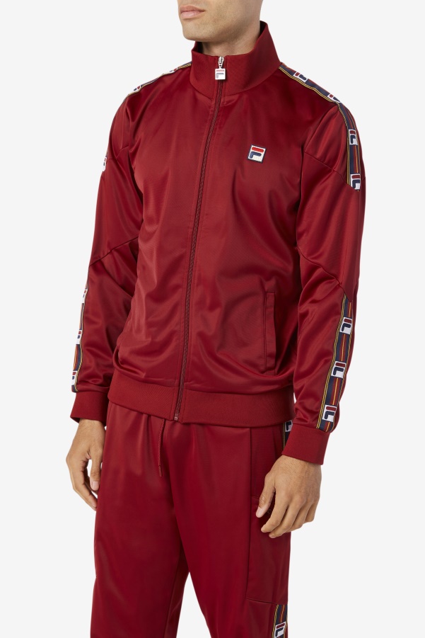 Carson Track Jacket Fila Rhubarb