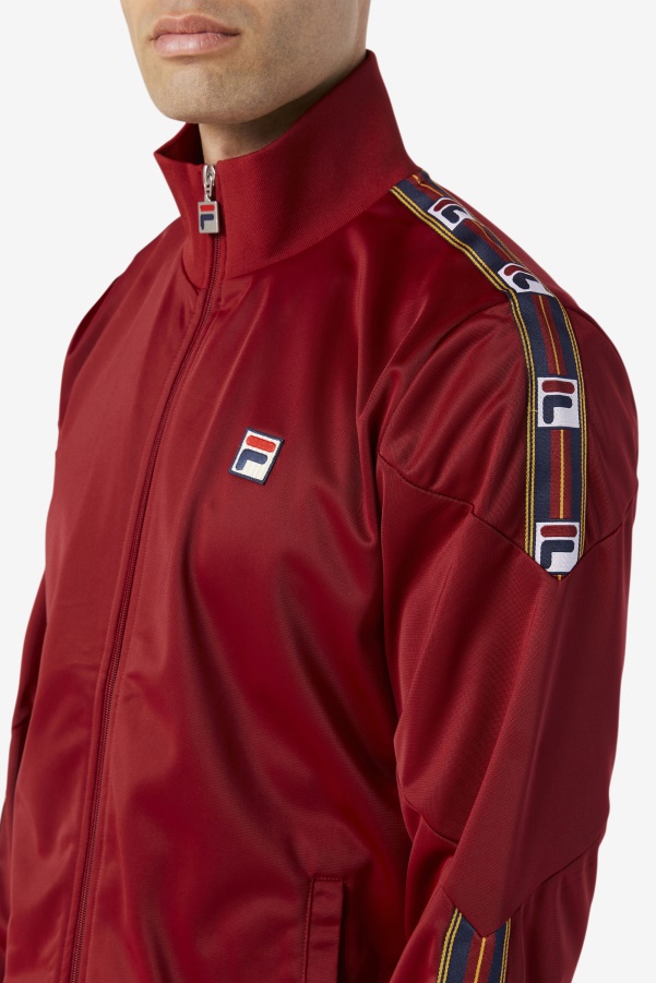 Carson Track Jacket Fila Rhubarb