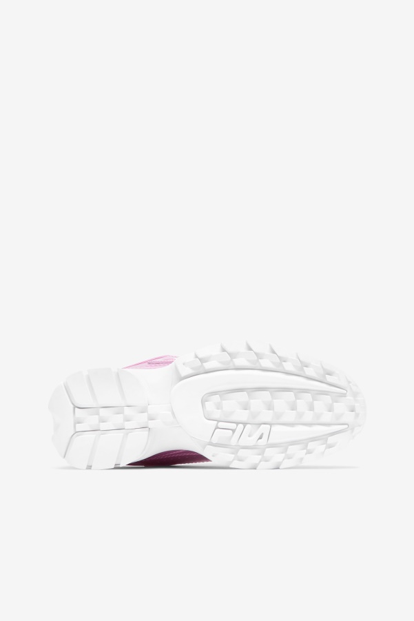 Cotton Candy/White Women's Disruptor 2 Premium Iridescent Snake Fila