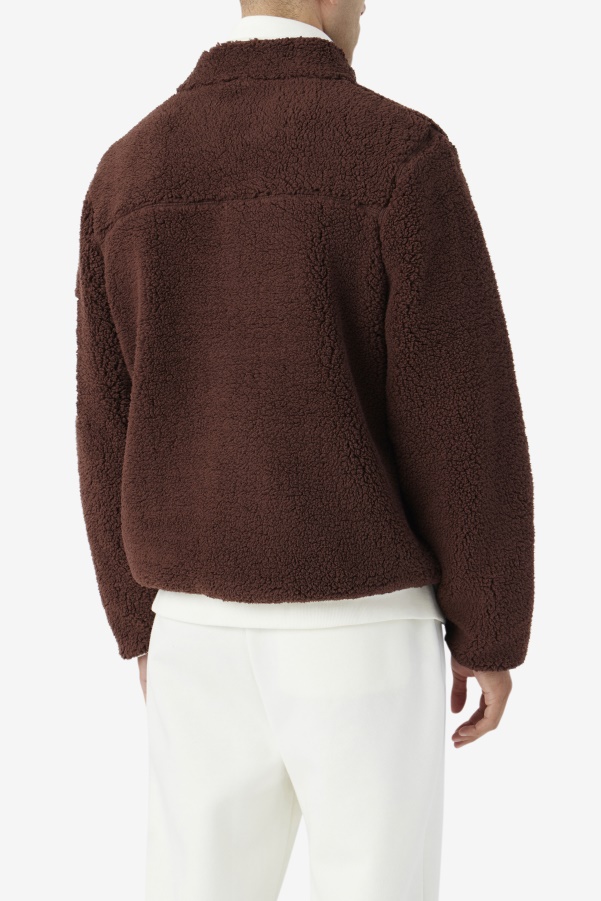 Fila Yale Sherpa Jacket Brown Stone/Egret