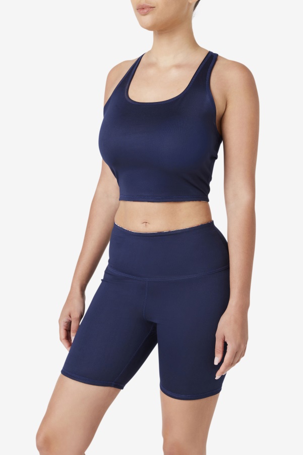Fila Navy Zuri Reversible Crop Tank
