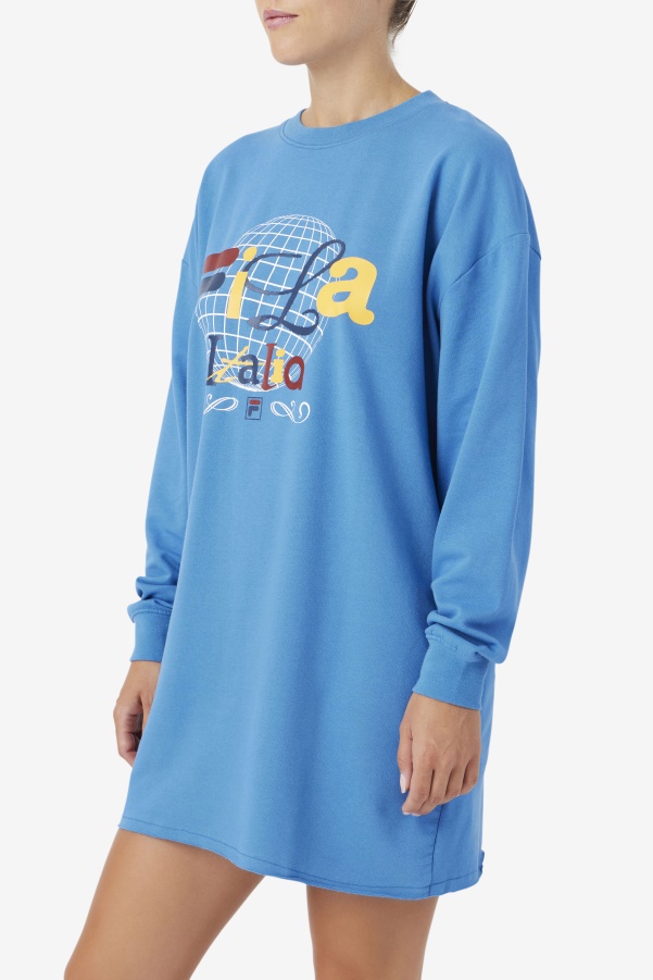 Mazik T-Shirt Dress Fila Vallarta Blue/White