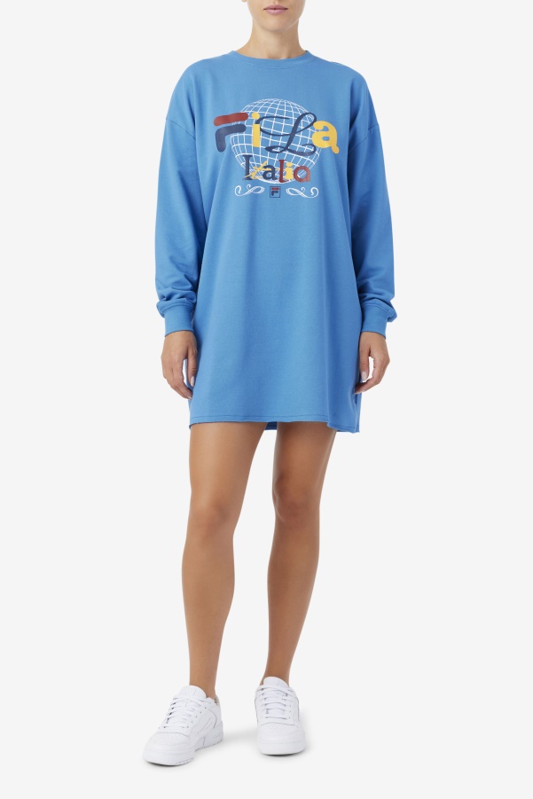 Mazik T-Shirt Dress Fila Vallarta Blue/White