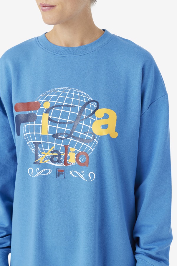 Mazik T-Shirt Dress Fila Vallarta Blue/White