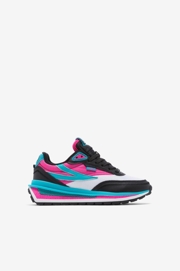 Little Kids' Renno Black/Pink Glo/White Fila