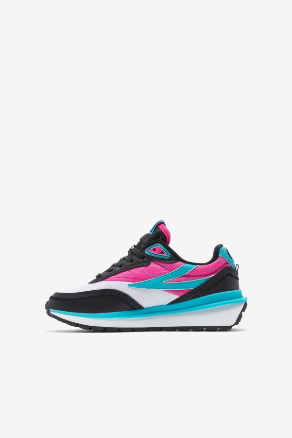 Little Kids' Renno Black/Pink Glo/White Fila