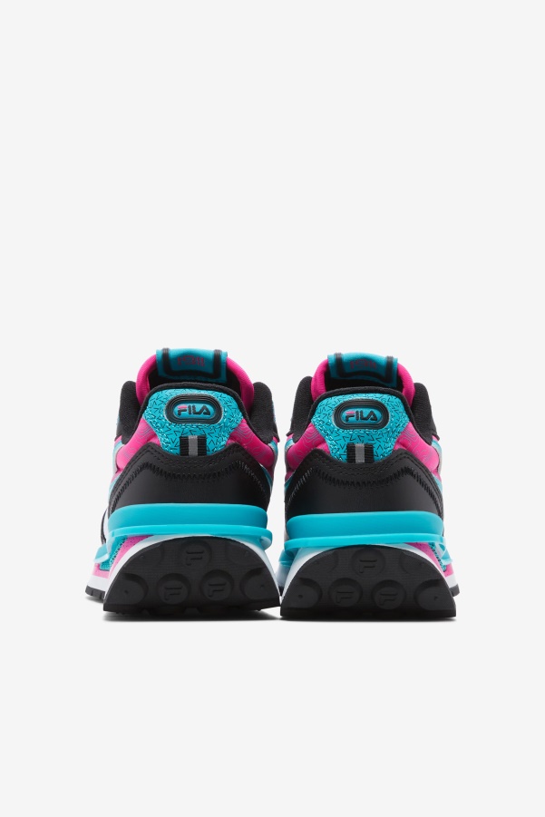 Little Kids' Renno Black/Pink Glo/White Fila