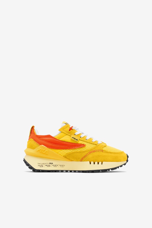Fila Little Kids' Renno N-Generation Lemon/Red Orange/Yellow