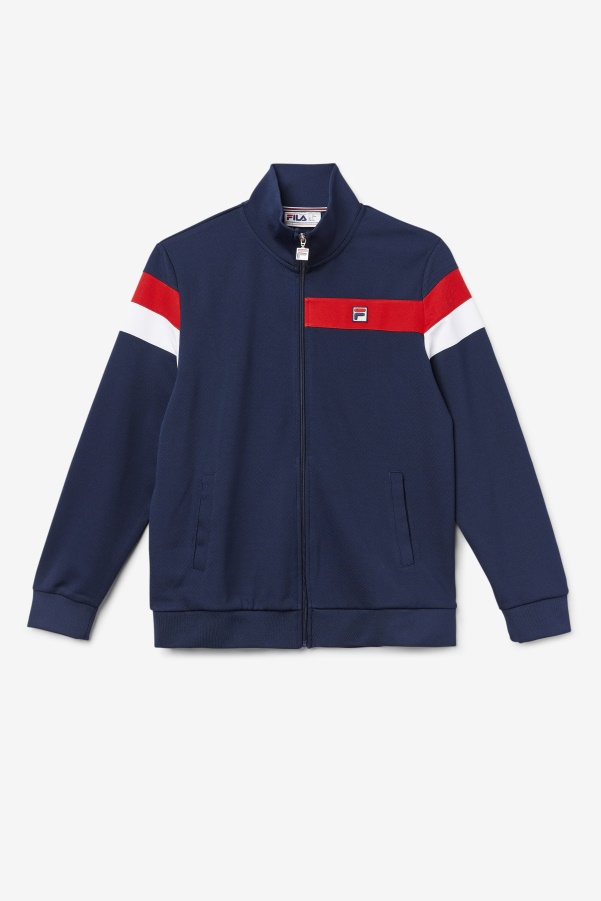 Fila Malcolm Track Jacket Peacoat/Red/White