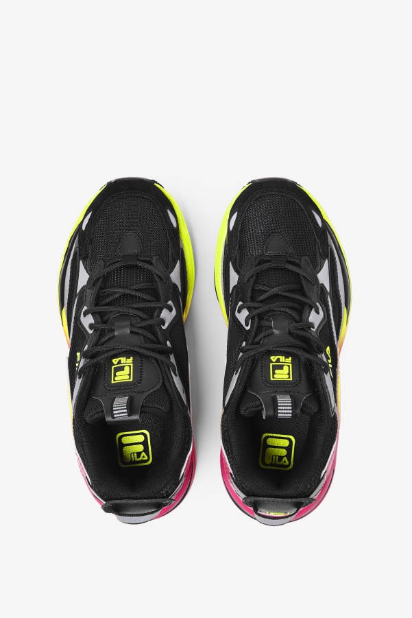Little Kids' Ray Tracer Apex Black/Yellow/Deep Pink Fila