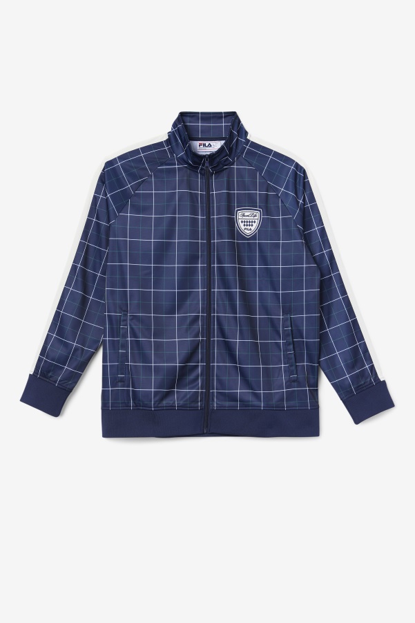 Oshan Track Jacket Fila Navy/Gardenia/June Bug