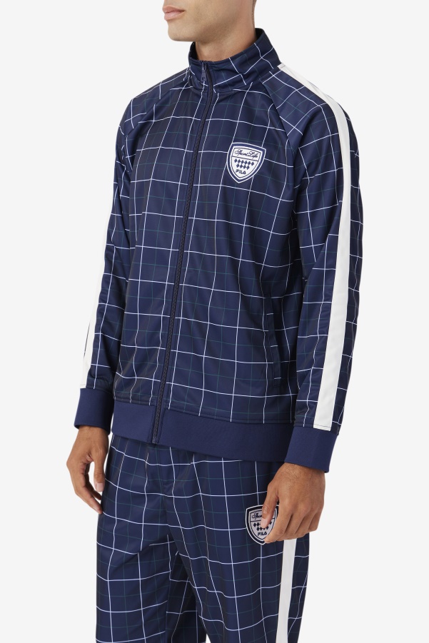 Oshan Track Jacket Fila Navy/Gardenia/June Bug