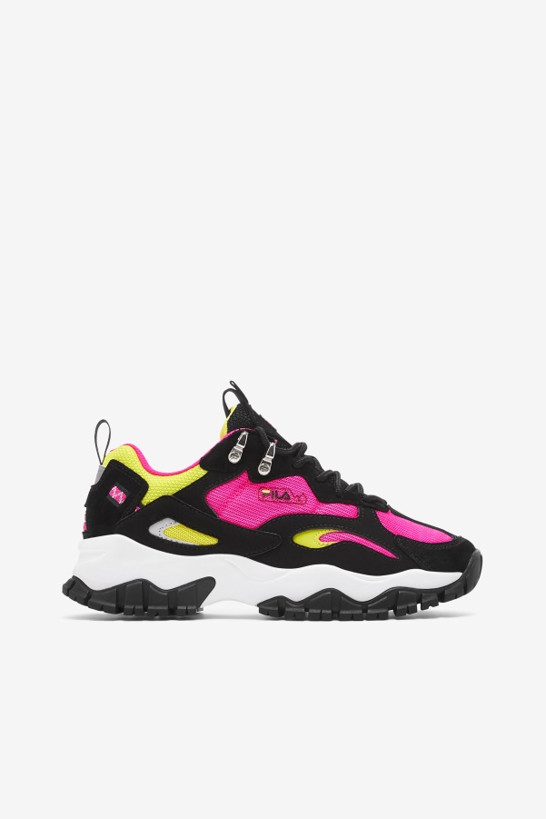 Women's Ray Tracer TR 2 Black/White/Pink Glow Fila