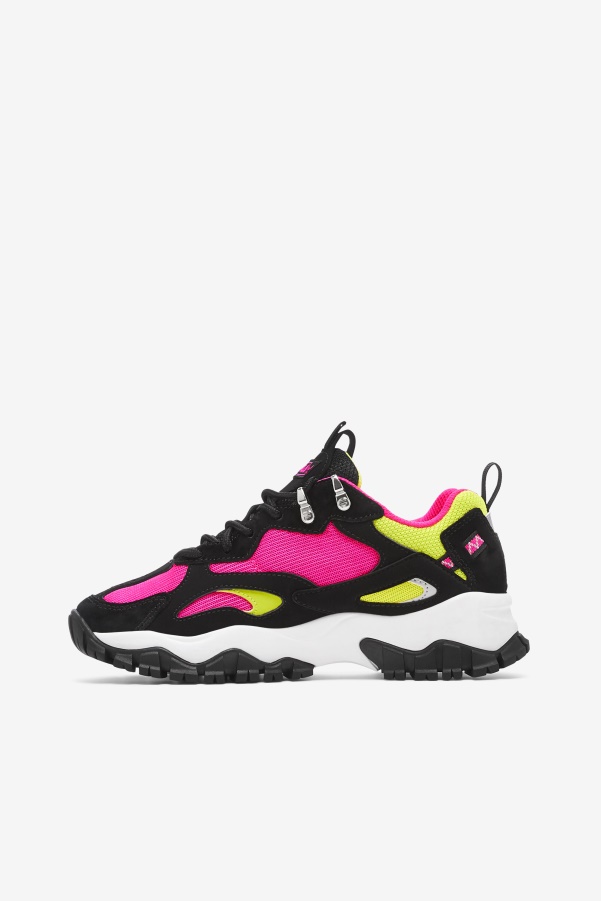 Women's Ray Tracer TR 2 Black/White/Pink Glow Fila