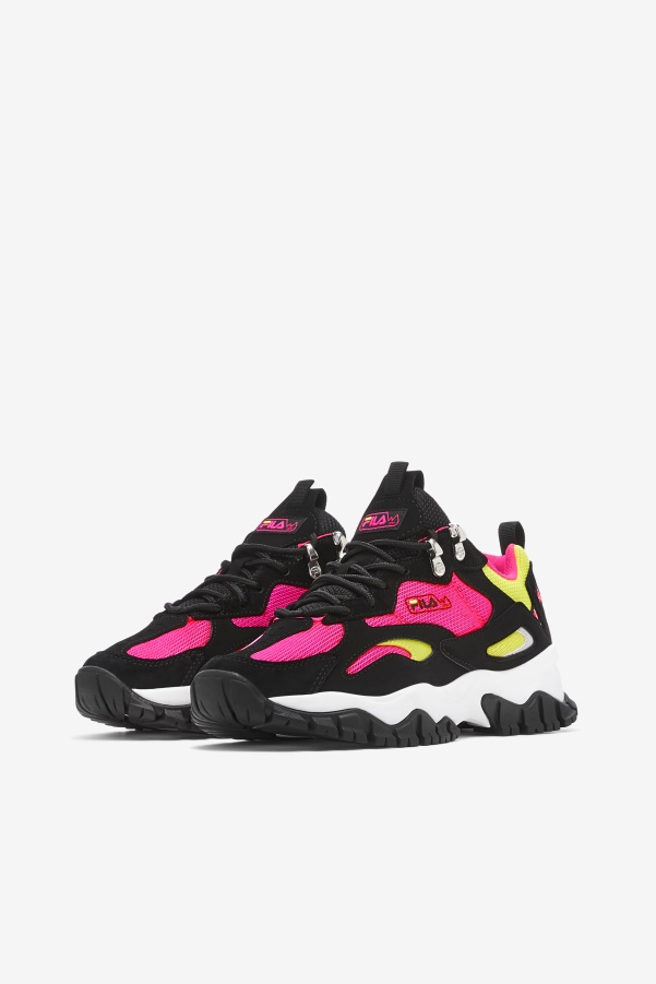 Women's Ray Tracer TR 2 Black/White/Pink Glow Fila