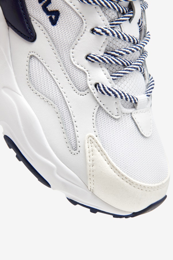 Fila White/Navy/Red big kids' ray tracer