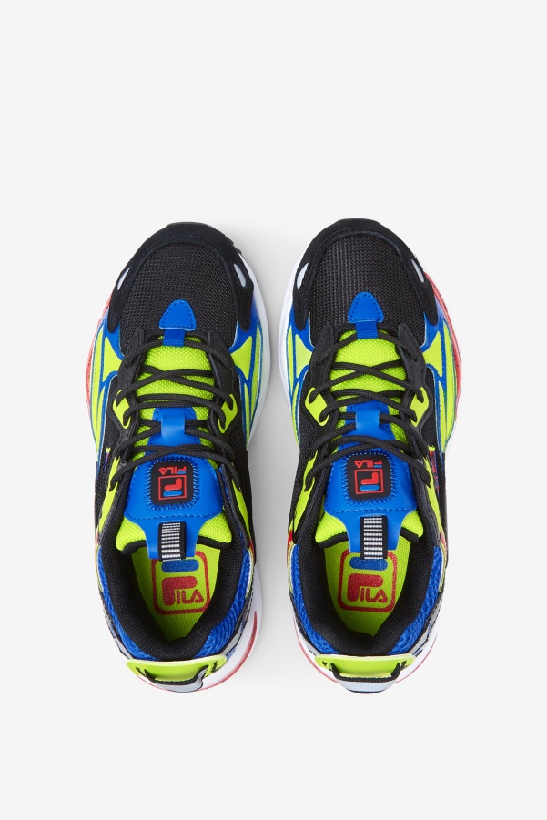 Black/Blue/Red Little Kids' Ray Tracer Apex Fila