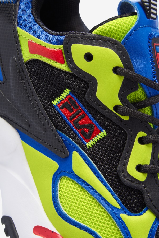 Black/Blue/Red Little Kids' Ray Tracer Apex Fila
