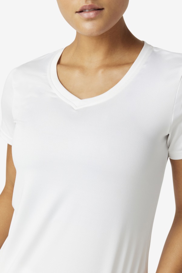 Pickleball Silky V-Neck White Fila