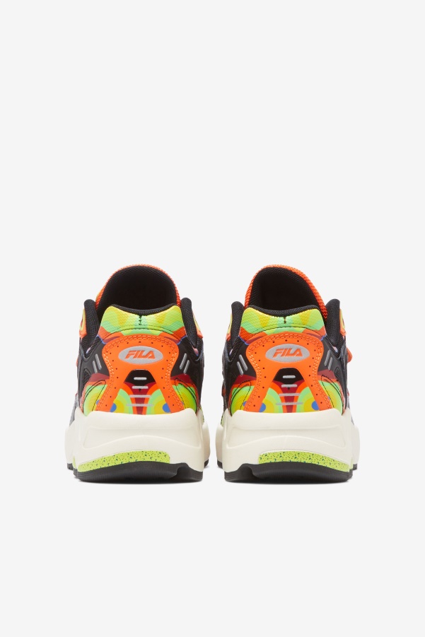 Black/Red Orange/Red Fila Men's Archive Rjv