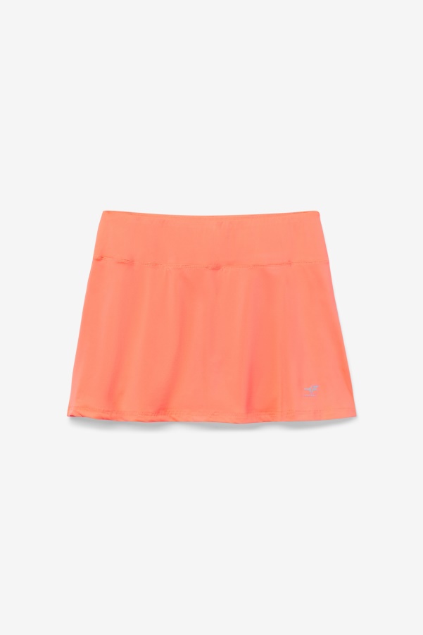 Fiery Coral Fila Pickleball Flounce Skort