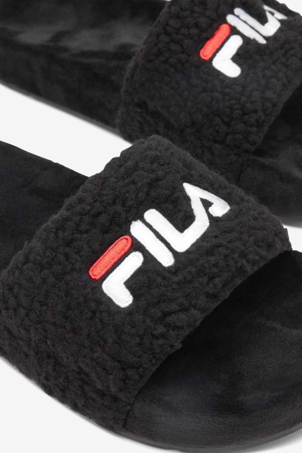 Fila Women's Fuzzy Drifter Black/Red/White