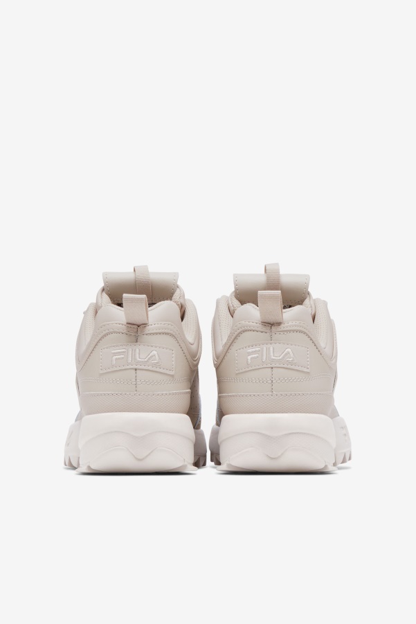 Silver Gray/White Sand Fila Women's Disruptor 2 Premium