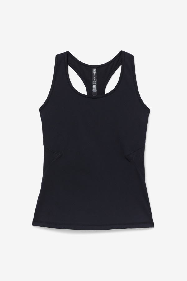 Black Uplift Open Racerback Tank Top Fila