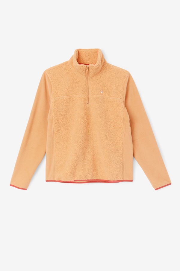 Orange/Cayenne Meadow Quarter Zip Pullover Fila