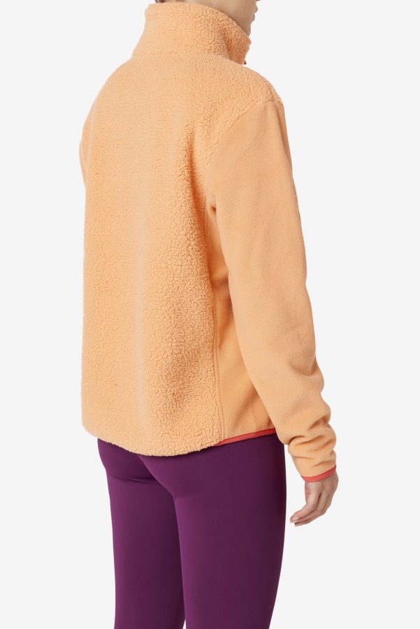 Orange/Cayenne Meadow Quarter Zip Pullover Fila