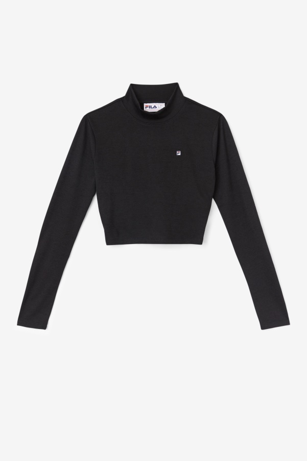 Black Fila Luise Turtleneck Top