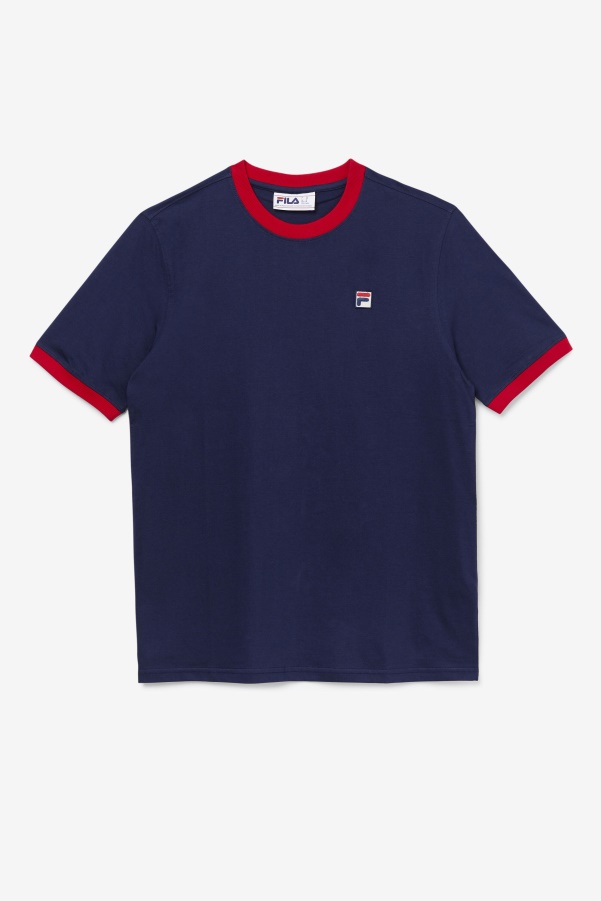 Marconi Ringer Tee Peacoat/Red Fila