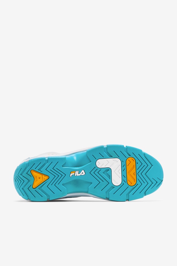 White/Teal/Zinnia Fila Men's Grant Hill 2 x Semi-Pro