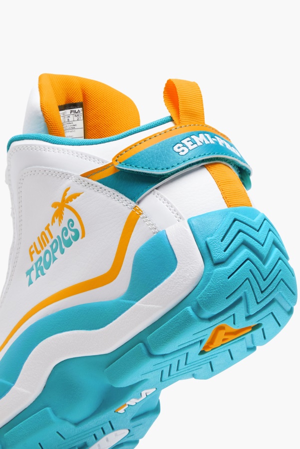 White/Teal/Zinnia Fila Men's Grant Hill 2 x Semi-Pro