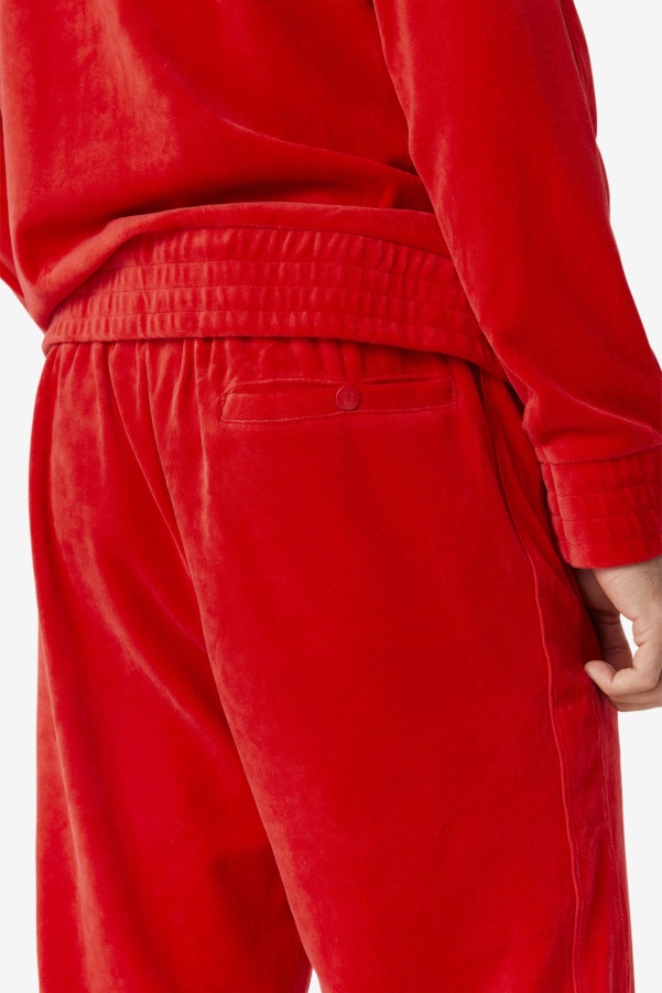 Red Deverall Velour Pant Fila