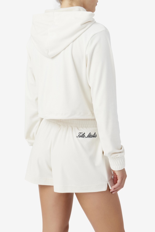 Gardenia/Black Sofia Hoodie Fila