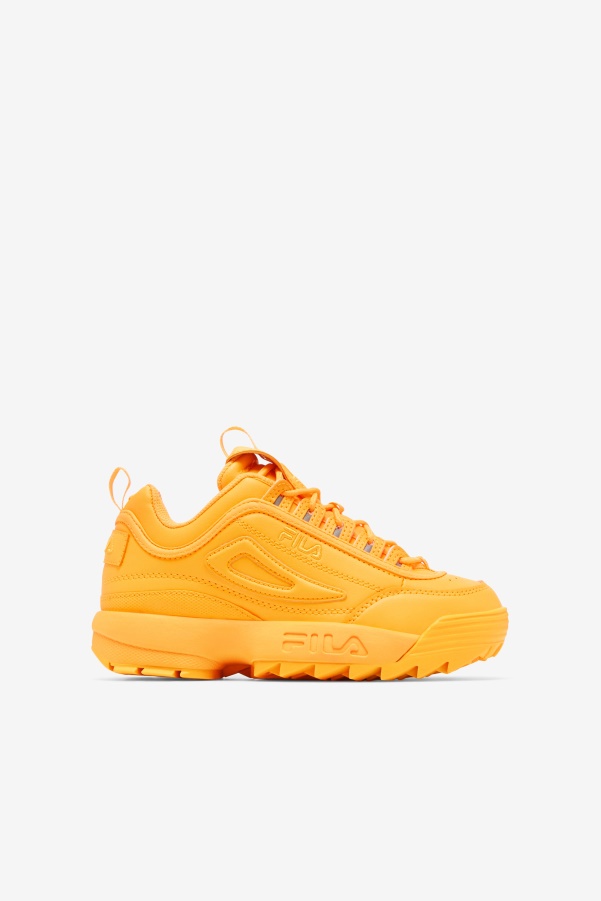 Fila Orange Big Kids' Disruptor 2 Premium