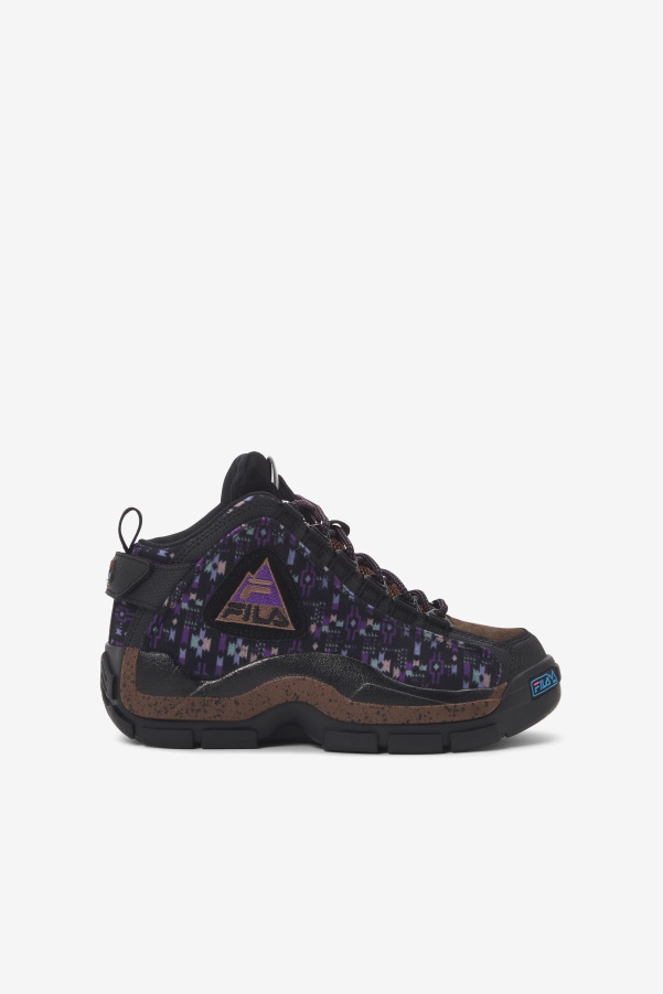 Fila Black/Pinecone/Purple Big Kids' Grant Hill 2 Outdoor